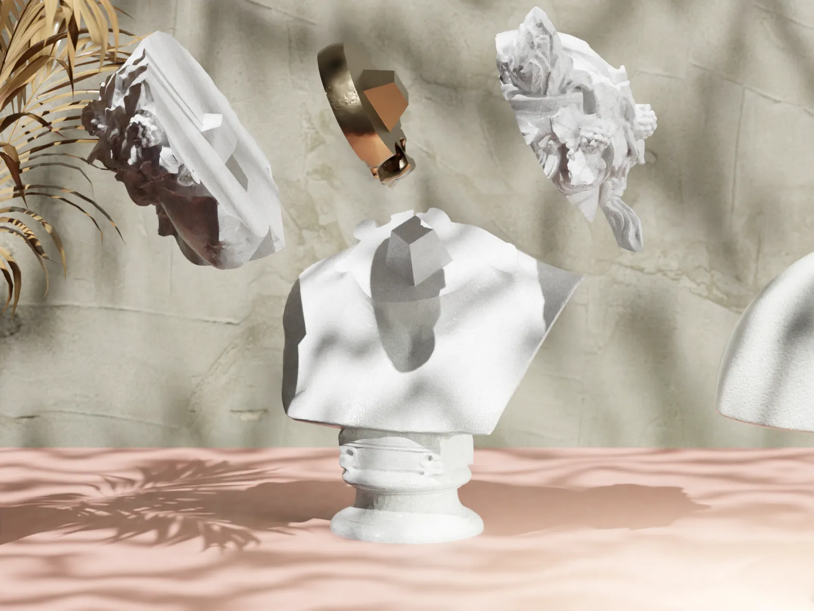 Dionysus Bust – "Revelations of Dionysus" – Greek God 3D Printed Statue – Mythological Decor