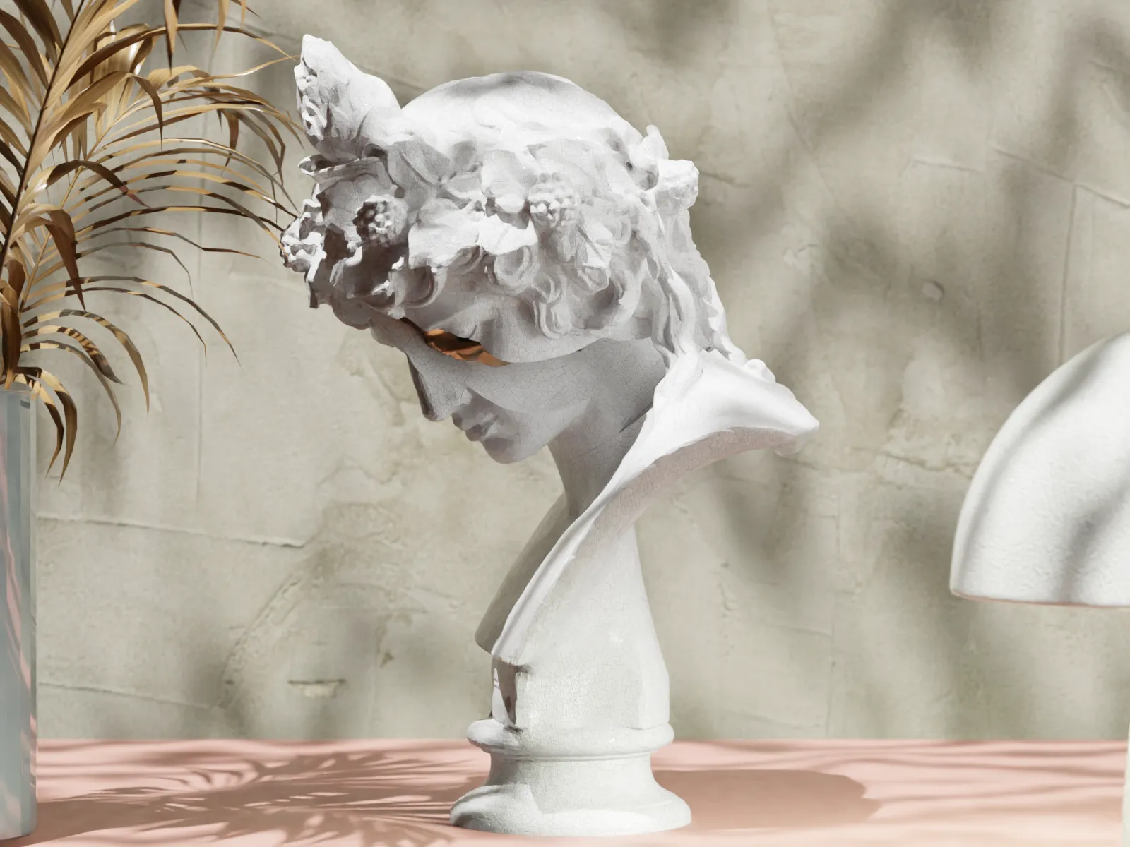 Dionysus Bust – "Revelations of Dionysus" – Greek God 3D Printed Statue – Mythological Decor
