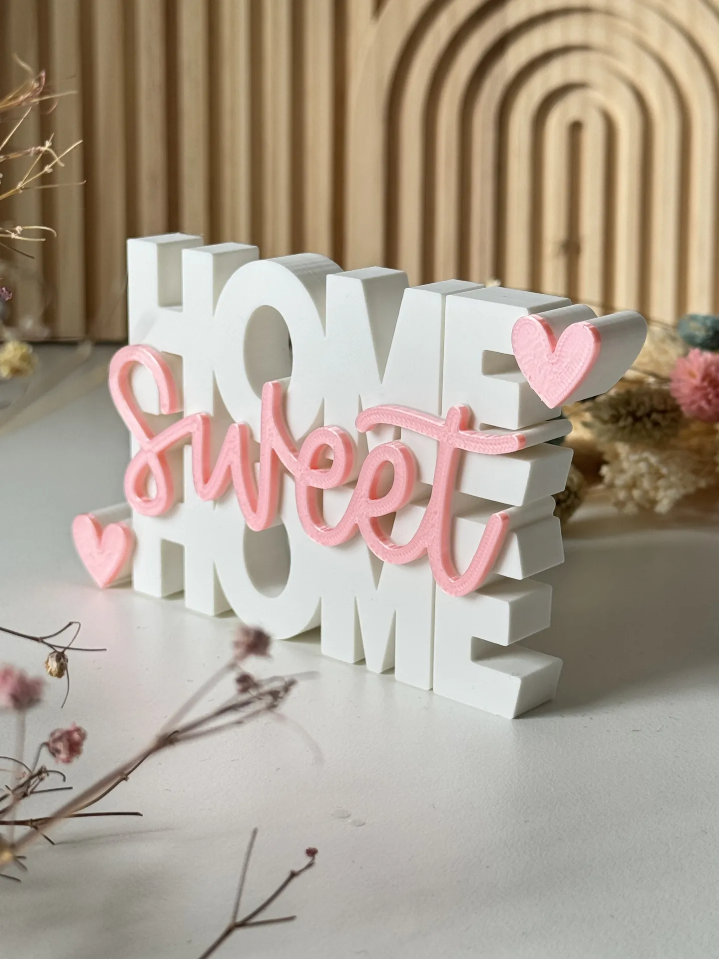 Home Sweet Home 3D Sign 
