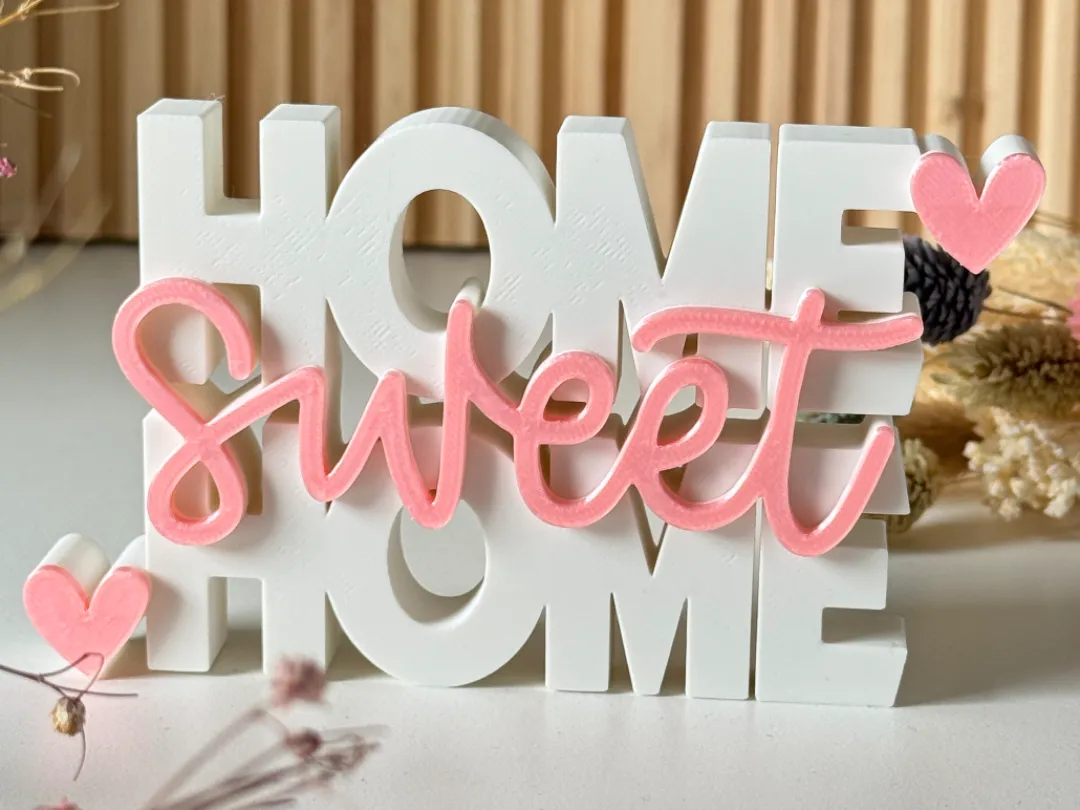 Home Sweet Home 3D Sign 