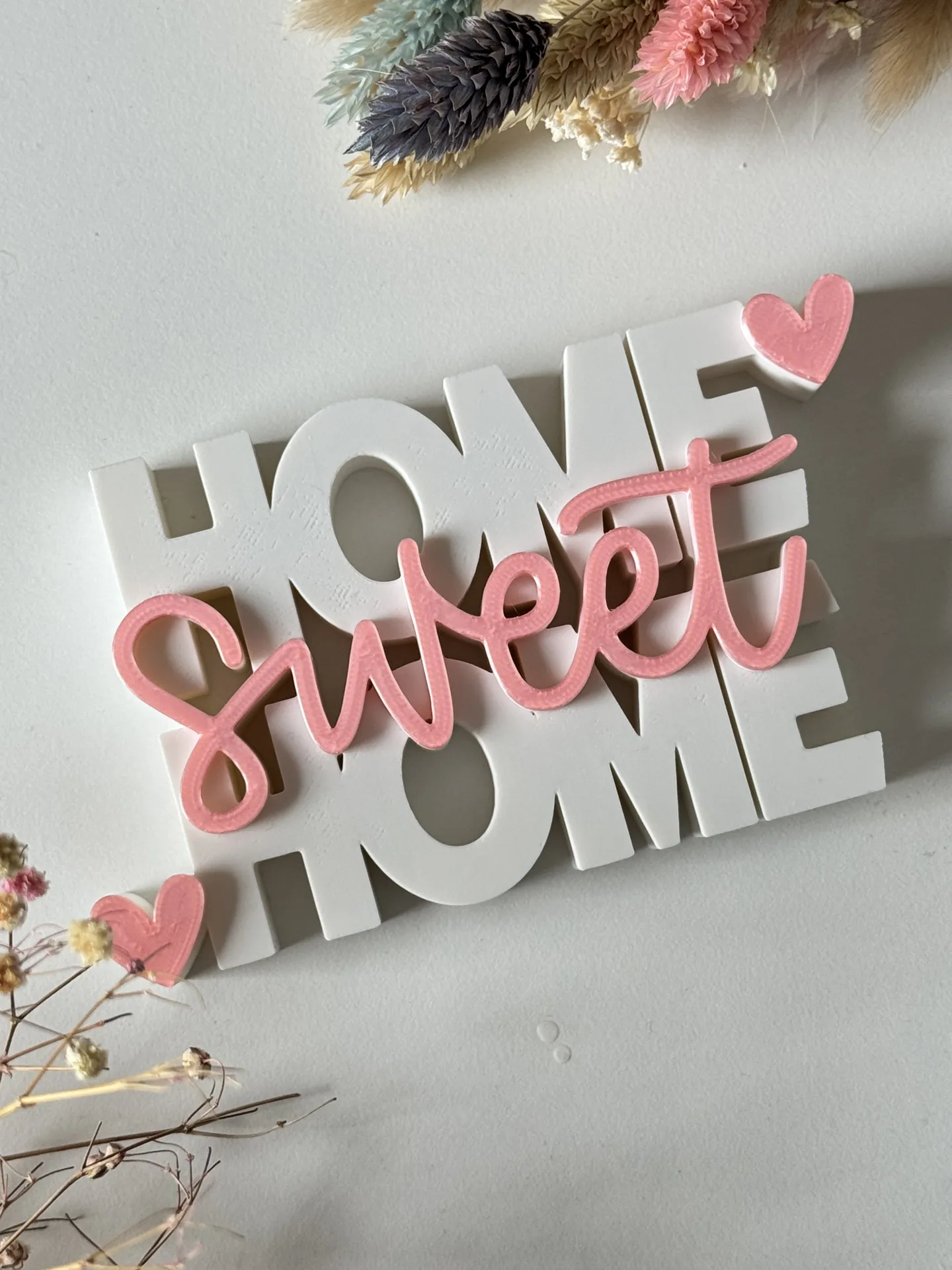 Home Sweet Home 3D Sign 