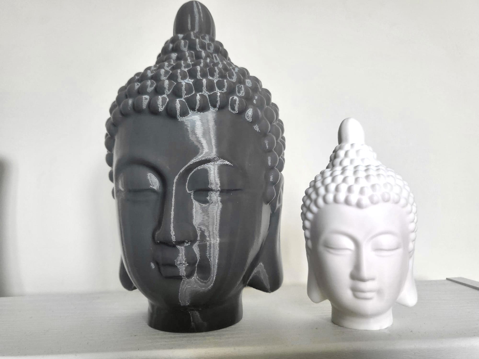 Buddha Head Sculpture – Modern Zen Decor, – Minimalist Buddha Statue for Meditation, Yoga & Home