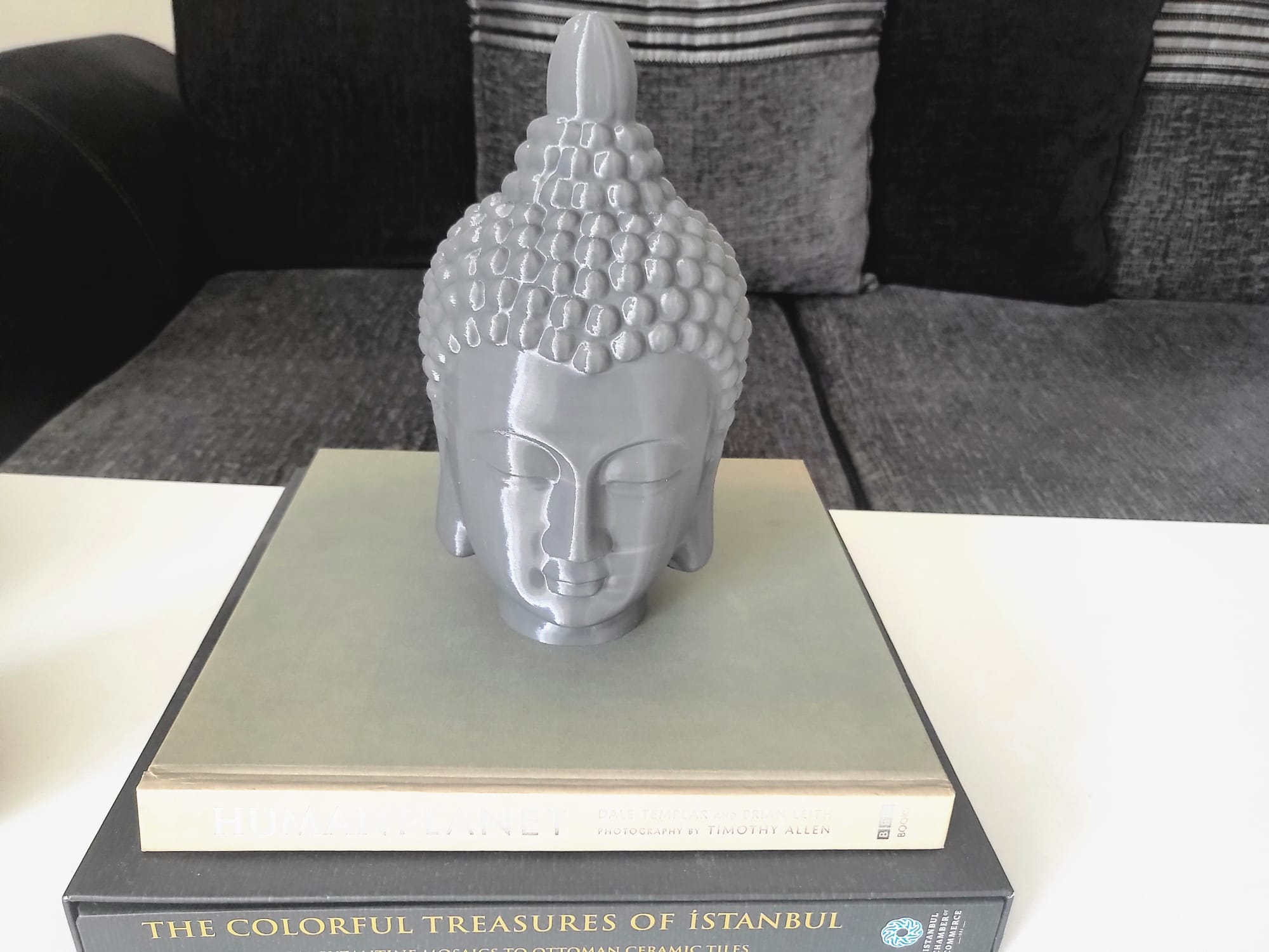 Buddha Head Sculpture – Modern Zen Decor, – Minimalist Buddha Statue for Meditation, Yoga & Home