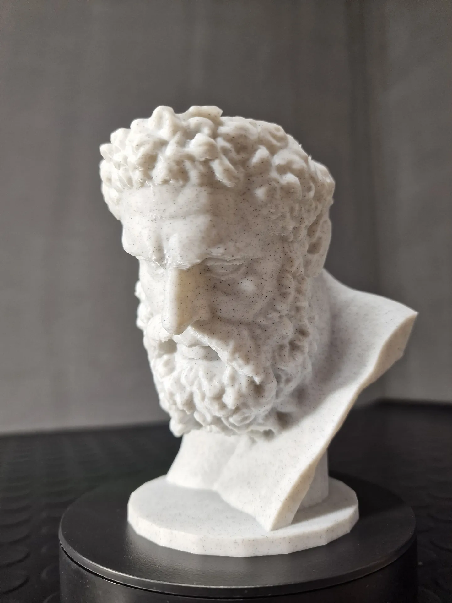 Hercules Bust Planter | Mythology Sculpture Vase | 3D Printed Greek Decor | Power & Elegance