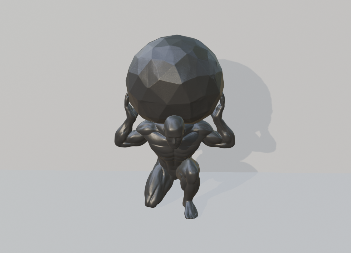 Atlas, Bearer of Burdens – Stylized Display Figure