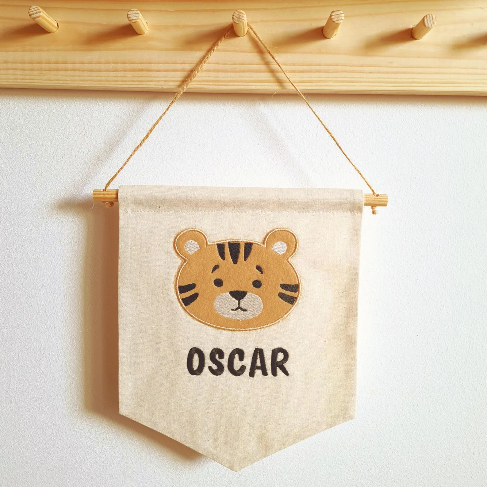 Custom Name Bunting Banner Personalized for Baby Room Decor and Nursery Wall Art