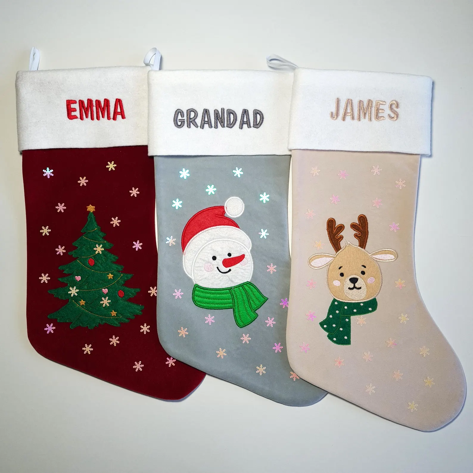 Name Christmas Stocking – Personalized Xmas Decor – Secret Santa Gift, Ships from USA
