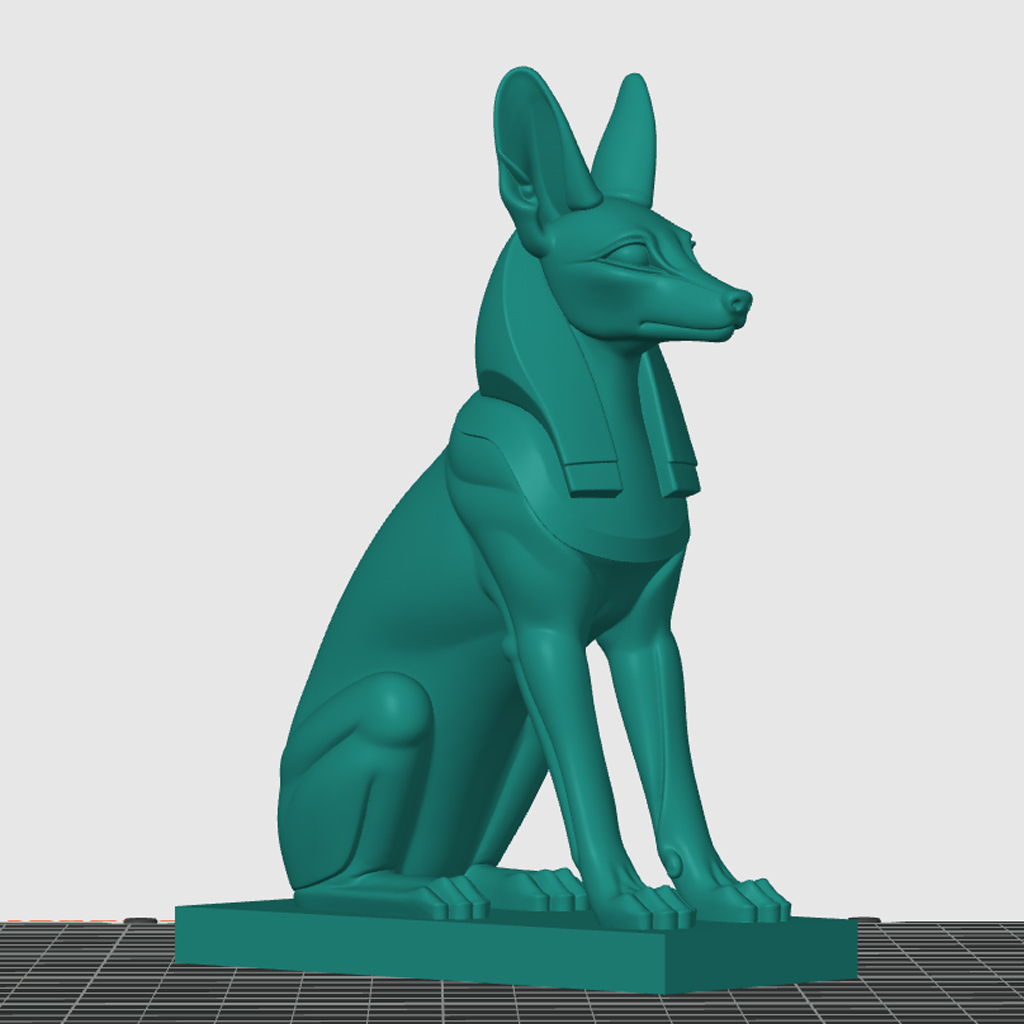 The Egyptian jackal is the guardian of eternity
